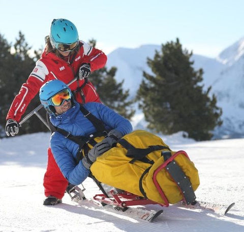 Ski tandem handiski Sport adapté Snooc
