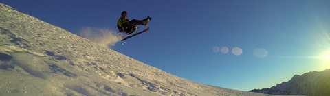 Snow sled jump
