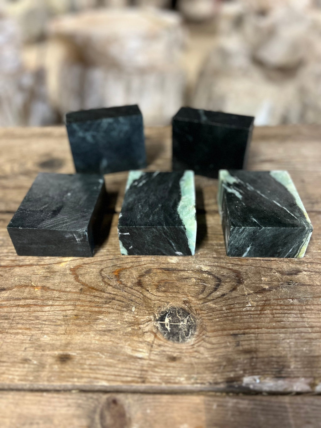 4lb Indian Green Soapstone Block 4.5x3x3 – Gian Carlo Artistic Stone
