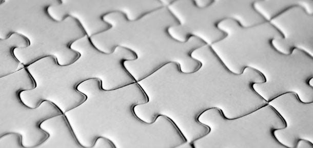 white blank jigsaw pieces