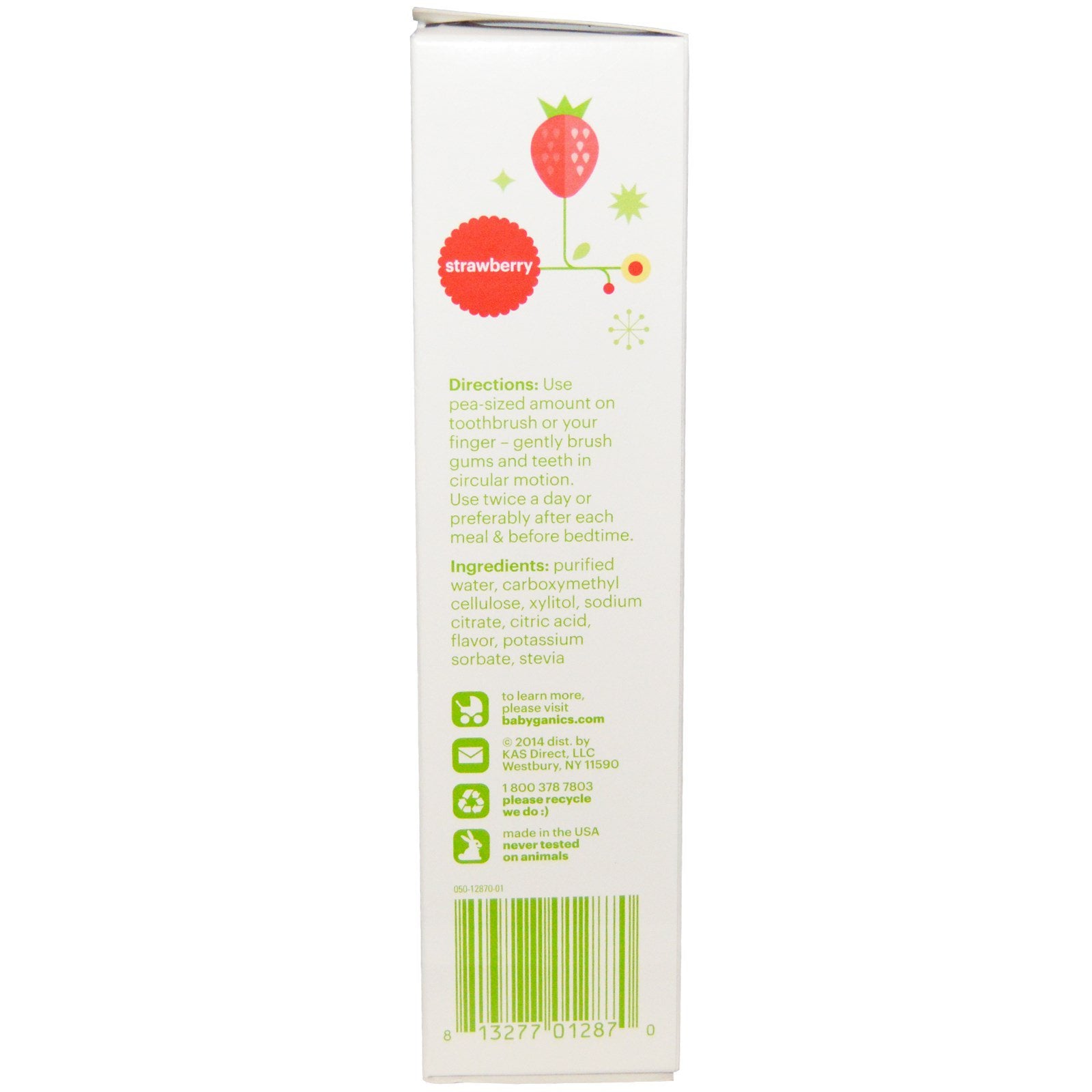 babyganics fluoride free toothpaste strawberry