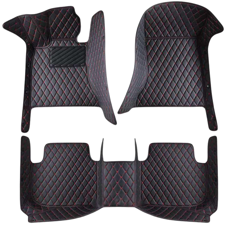 Diamond Stitch Car Mats - Custom Luxury Floor Mats Set