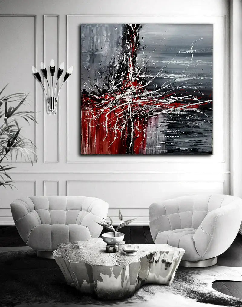 Original Abstract Art For Sale - Modern Wall Art Luxury Homes Office - Light Storm