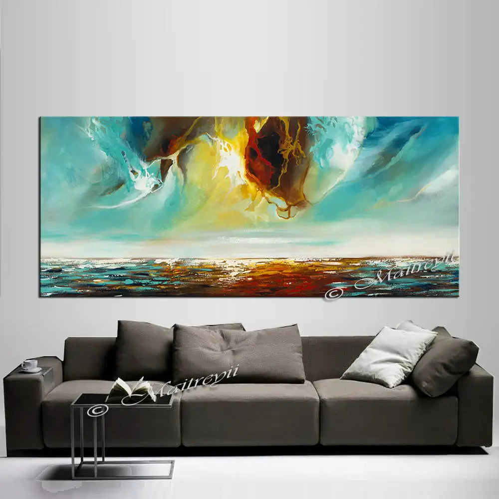 Seascape Abstract Painting | Modern Wall Art - Seascape Painting 6