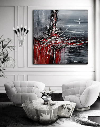 Original Abstract Art For Sale - Modern Wall Art Luxury Homes Office ...