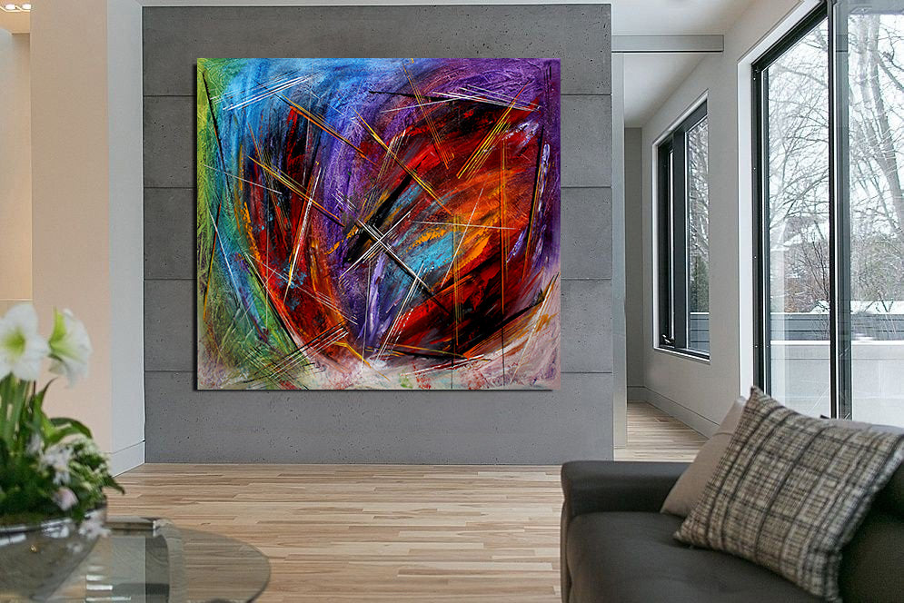 Abstract Wall Art Oil Painting Large Canvas For Luxury Home Decor