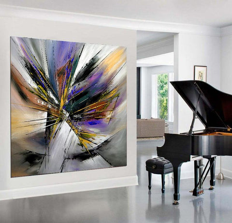 Large Wall Art Paintings For Sale, Original Artwork On Canvas, Extremely  Modern Luxury Decor - Beauty in Blue 2