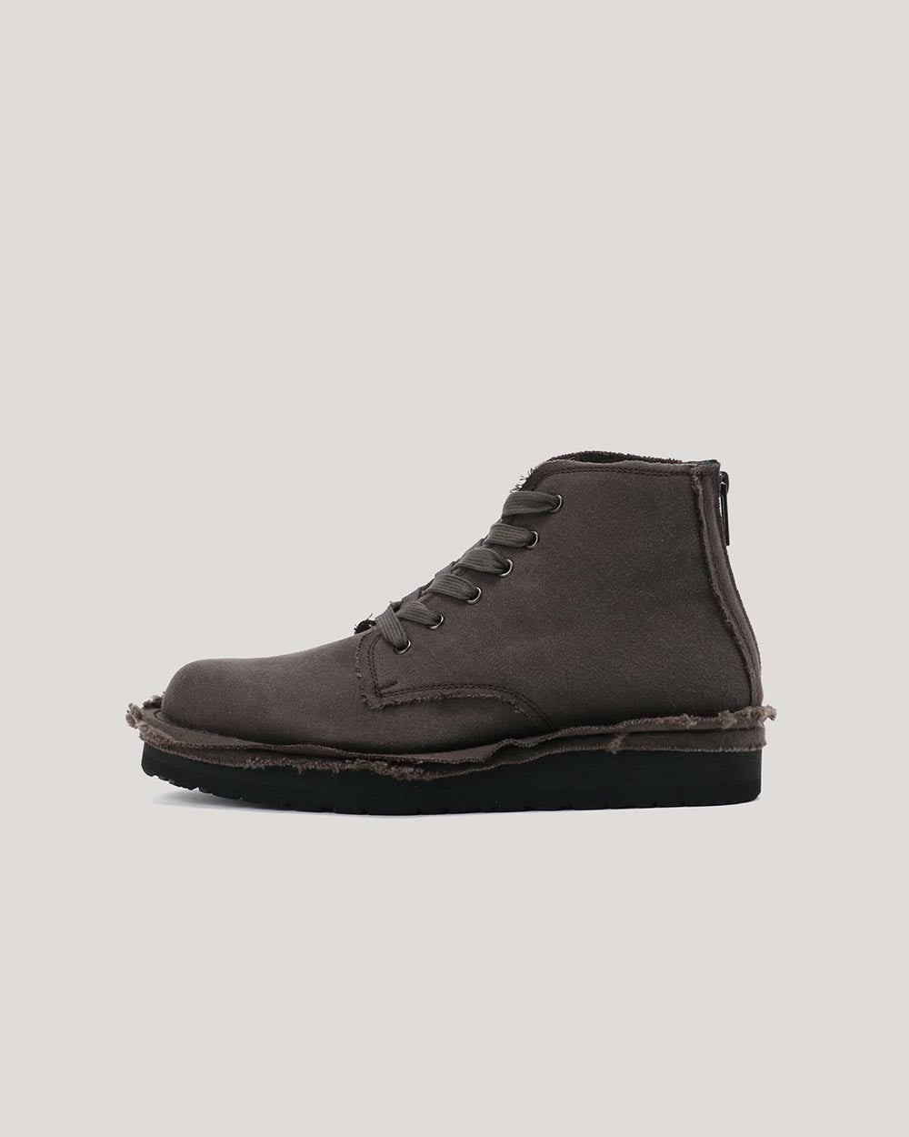 YOHJI YAMAMOTO LACE UP FASTENER BOOTS