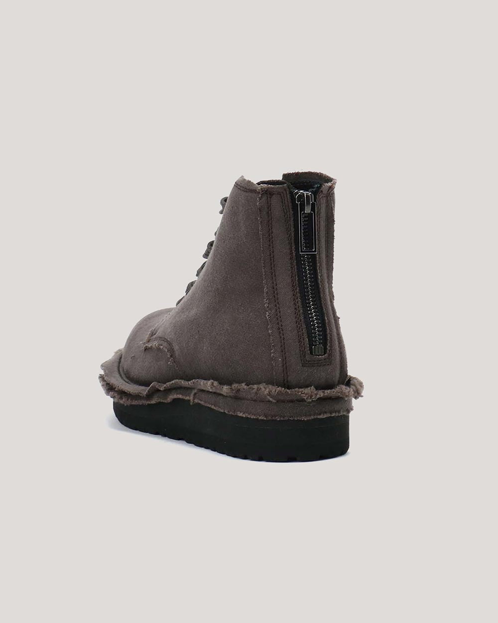 YOHJI YAMAMOTO LACE UP FASTENER BOOTS