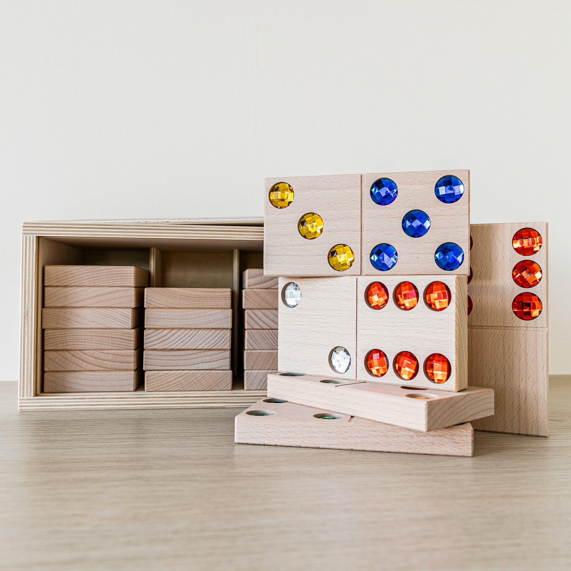 Aanzetten ontwikkelen intellectueel BAJO | Wooden Jeweled Domino XXL - Playroom Collective