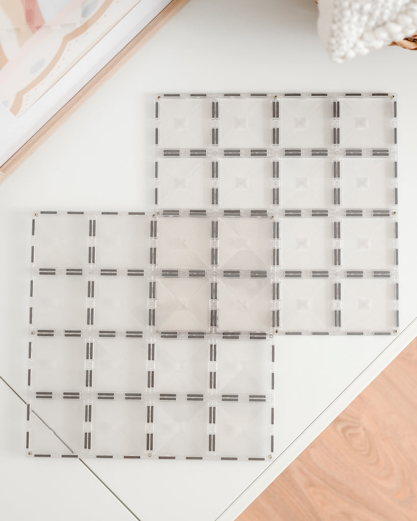 Connetix Tiles PASTEL 40 Piece Square Pack – Playroom Collective