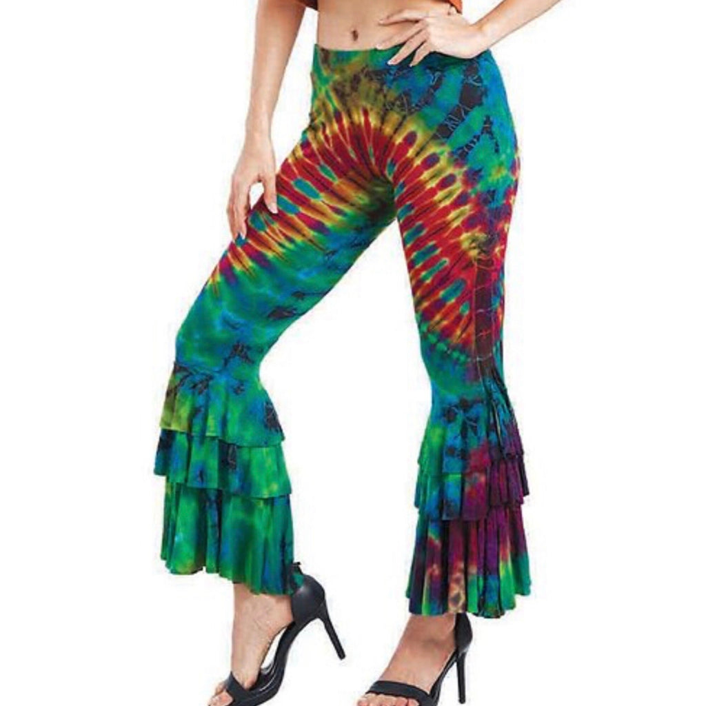 Tianello™ T-Party Fringed  Paloma Festival Bell Bottom Pant