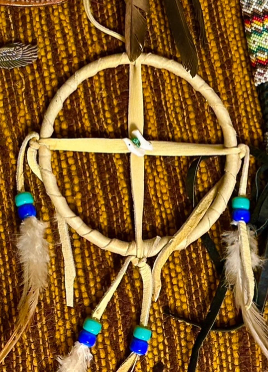 Vintage Native American Juniper Seed Bead Unisex Happy Hippie
