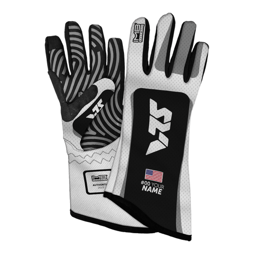 24 Racers Sim Racing Gloves - Red/black small logo