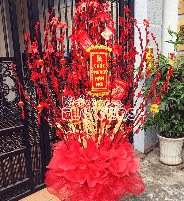 Red Singapore Peach Flowers - Vietnamese Flowers