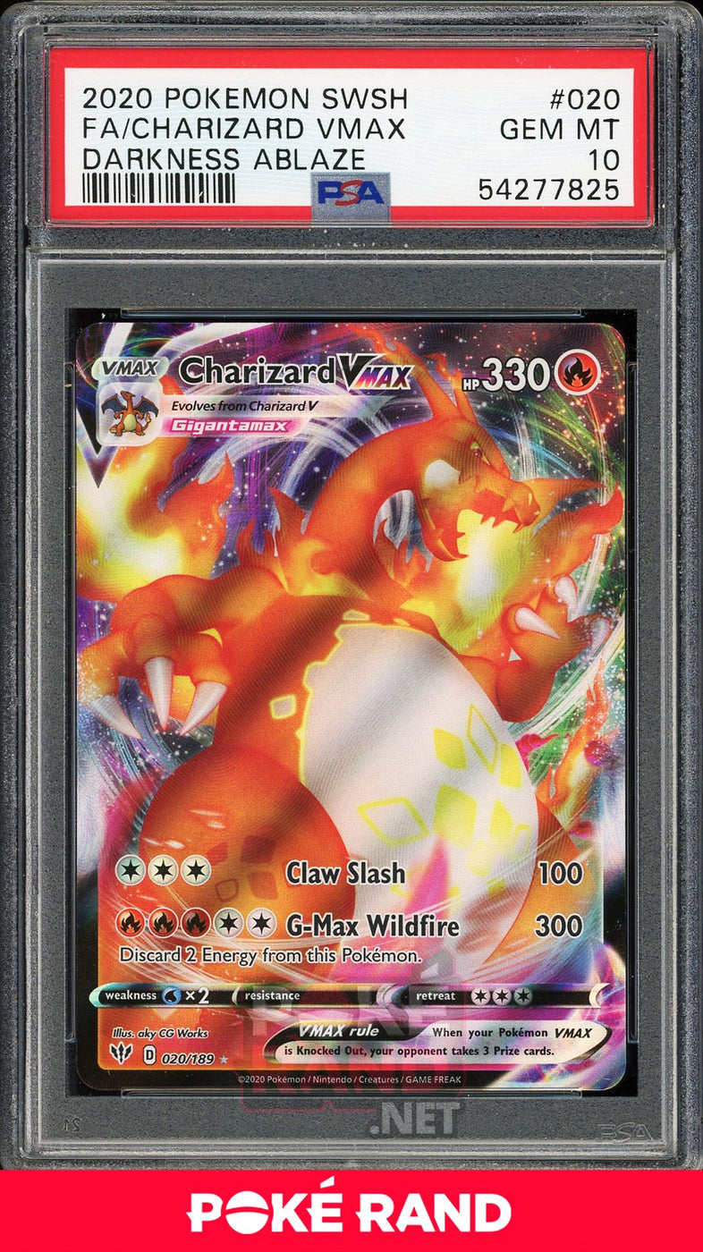 rainbow charizard gx psa 10