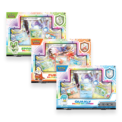 Pokemon Trading Card Game: Paldea Legends Koraidon ex OR Miraidon ex Tin  (Styles May Vary)