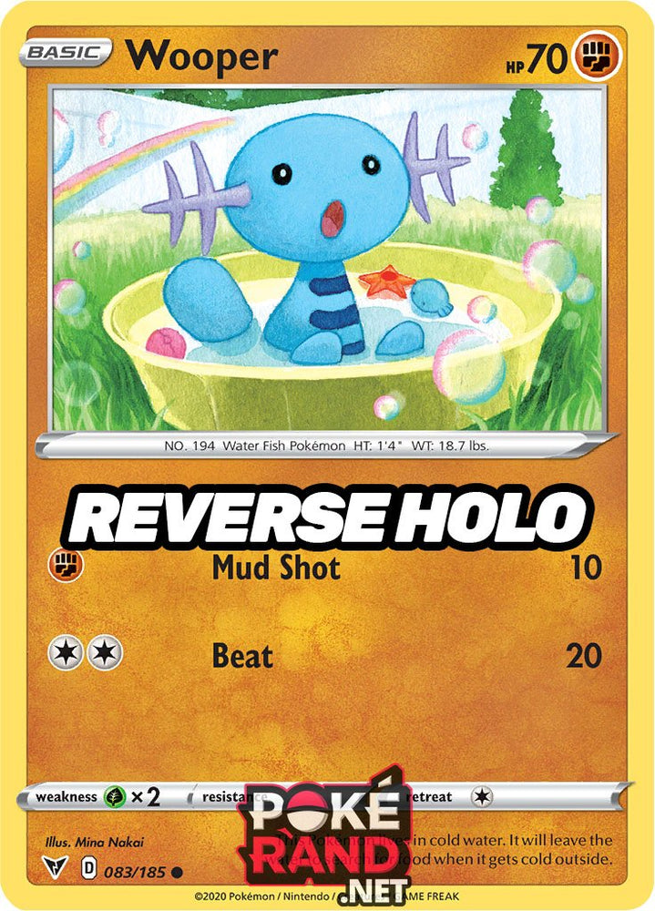 Reverse Holo (083/185) Wooper - Vivid Voltage - PokeRand