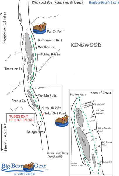 Delaware River Tubing Route