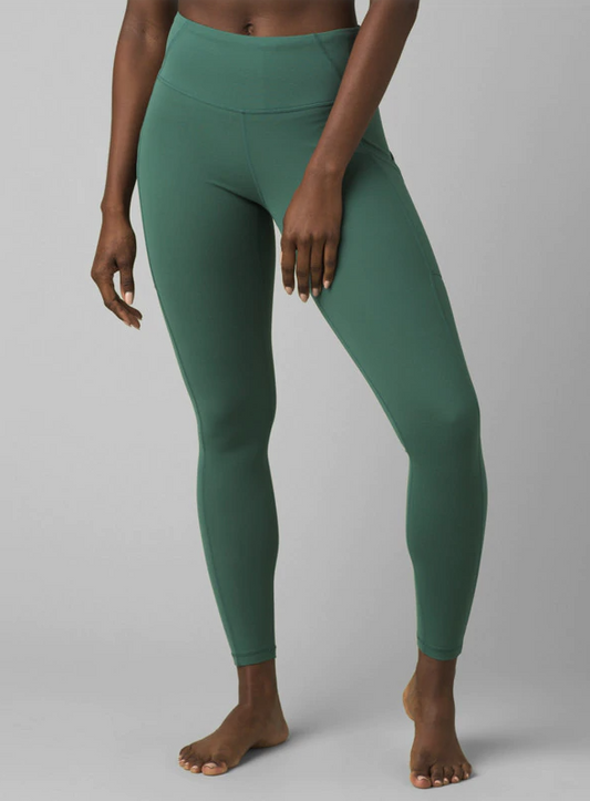 prAna Becksa 7/8 Legging Pants, Sage Heather, Small, — Womens