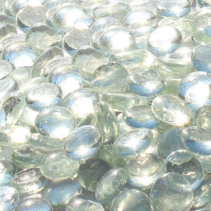 Clear Reflective Fire Glass Beads - Blue Ridge Brand - Reflective Fire Glass 1/2 Inch