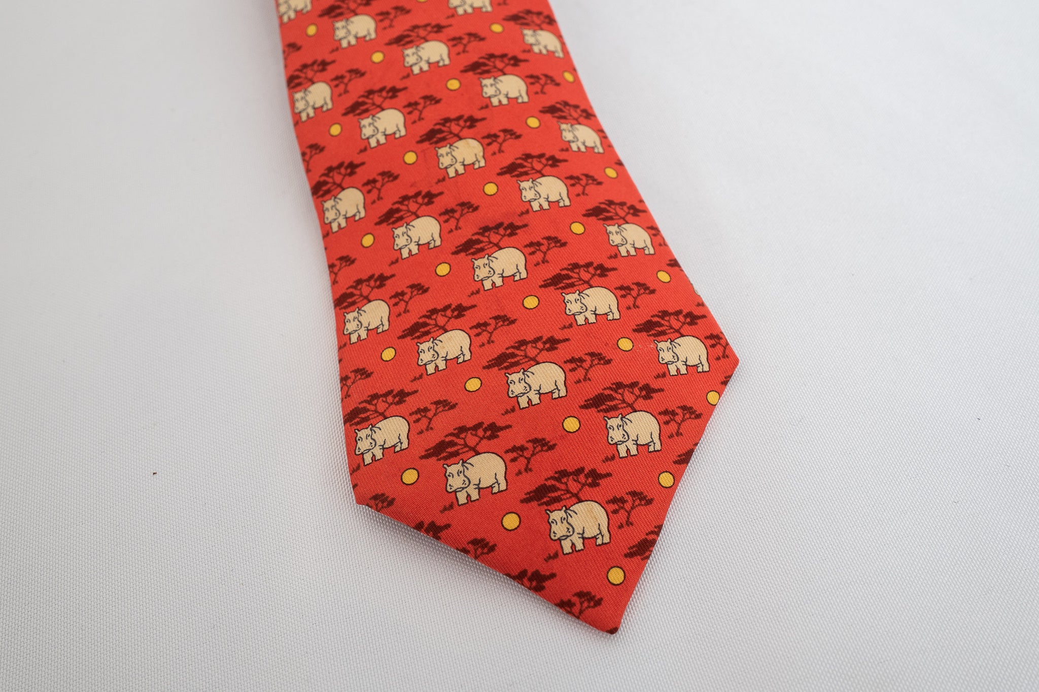 hermes hippo tie