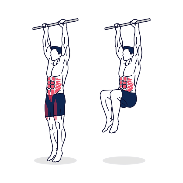 Hanging alternating single-leg raise, Exercise Videos & Guides