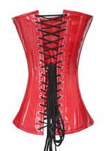 Load image into Gallery viewer, Heavy Duty 26 Double Steel Boned Waist Training PVC Overbust Tight Shaper Corset #8330-PVC
