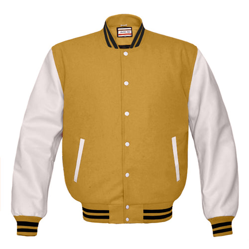 Women's Letterman Jacket with White Sleeves