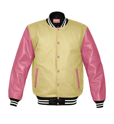 Original American Varsity Real Pink Leather Letterman College Baseball –  ps8-store