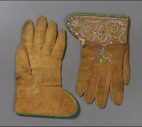 Old leather gloves from renaissance period