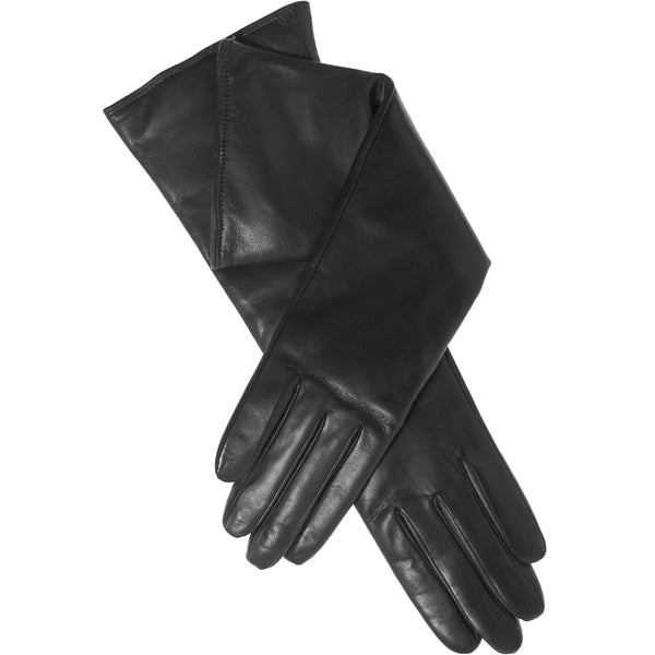 Women's Brown Cashmere Lined Leather Gloves –