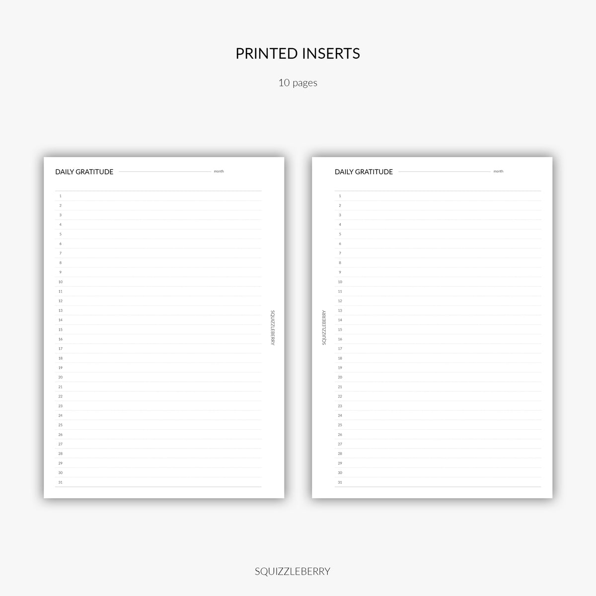 Gratitude Journal (Blank Pages) –