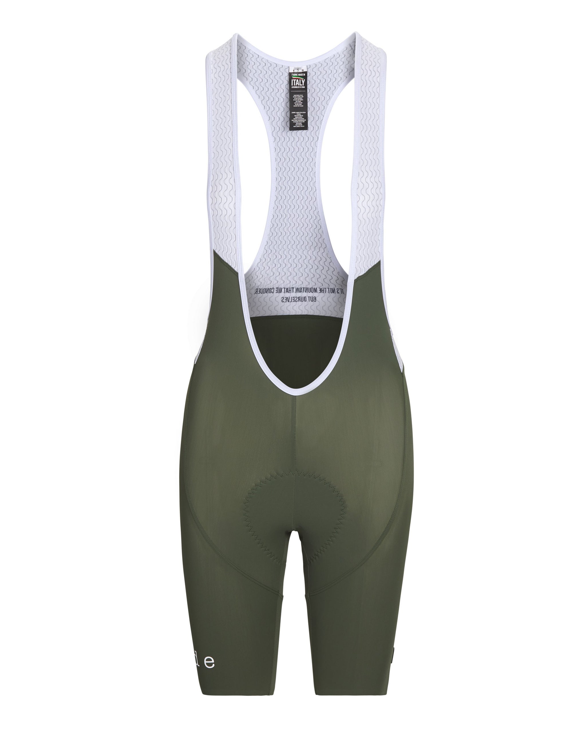 olive bib shorts