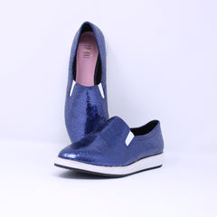 Esporre Trump Ladies Navy Flats 