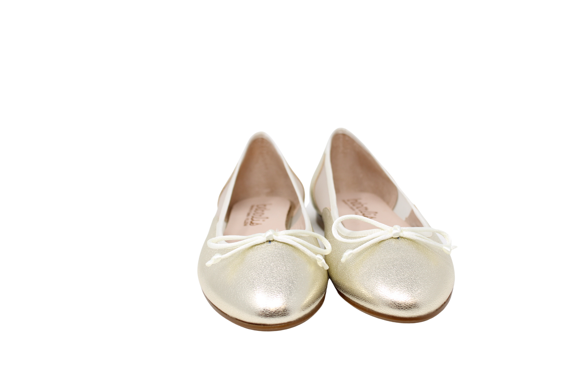 BEBERLIS GOLD FLAT – Frankel's Designer Shoes