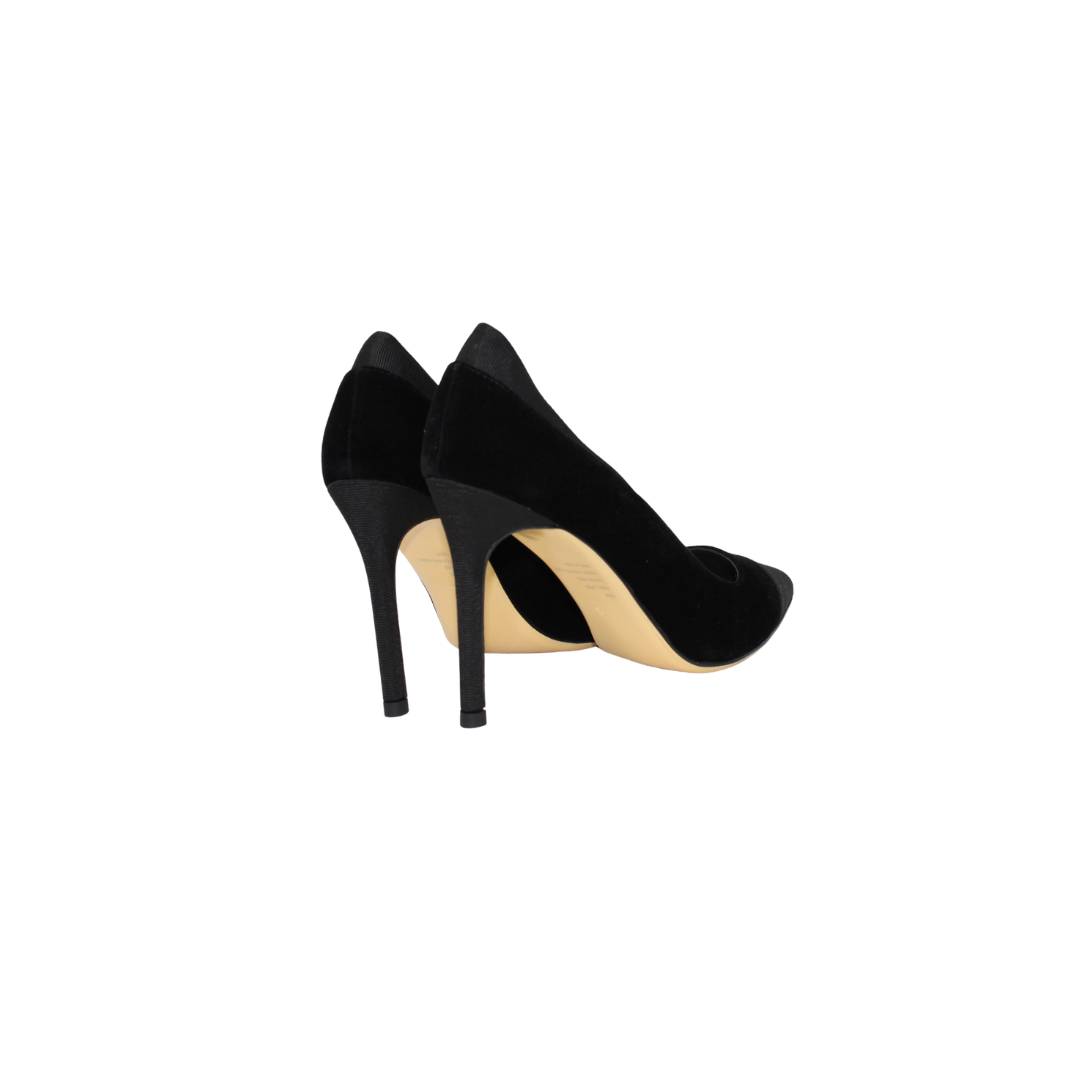 Melyann Toria Ladies Black Velvet Elegant Spike Heel – Frankel's ...