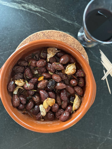 Oven Roasted Kalamata Olives by Laura Faire