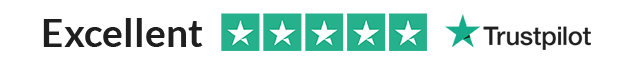 We're rated excellent on trustpilot