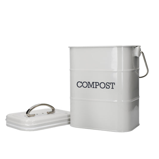 KitchenCraft Living Nostalgia 3L Steel Compost Bin