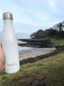 Glossy White Bosh Bottle - Bosh Bottles UK