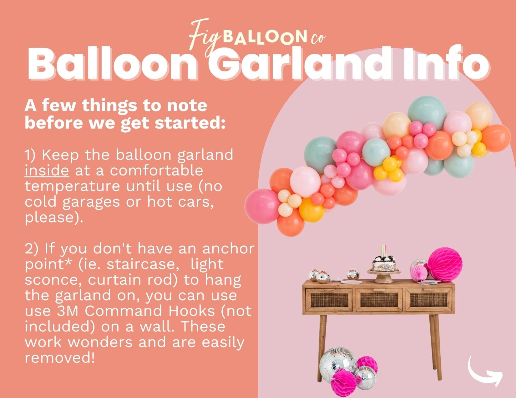 Self-Install Balloon Garland – Fig Balloon Co.