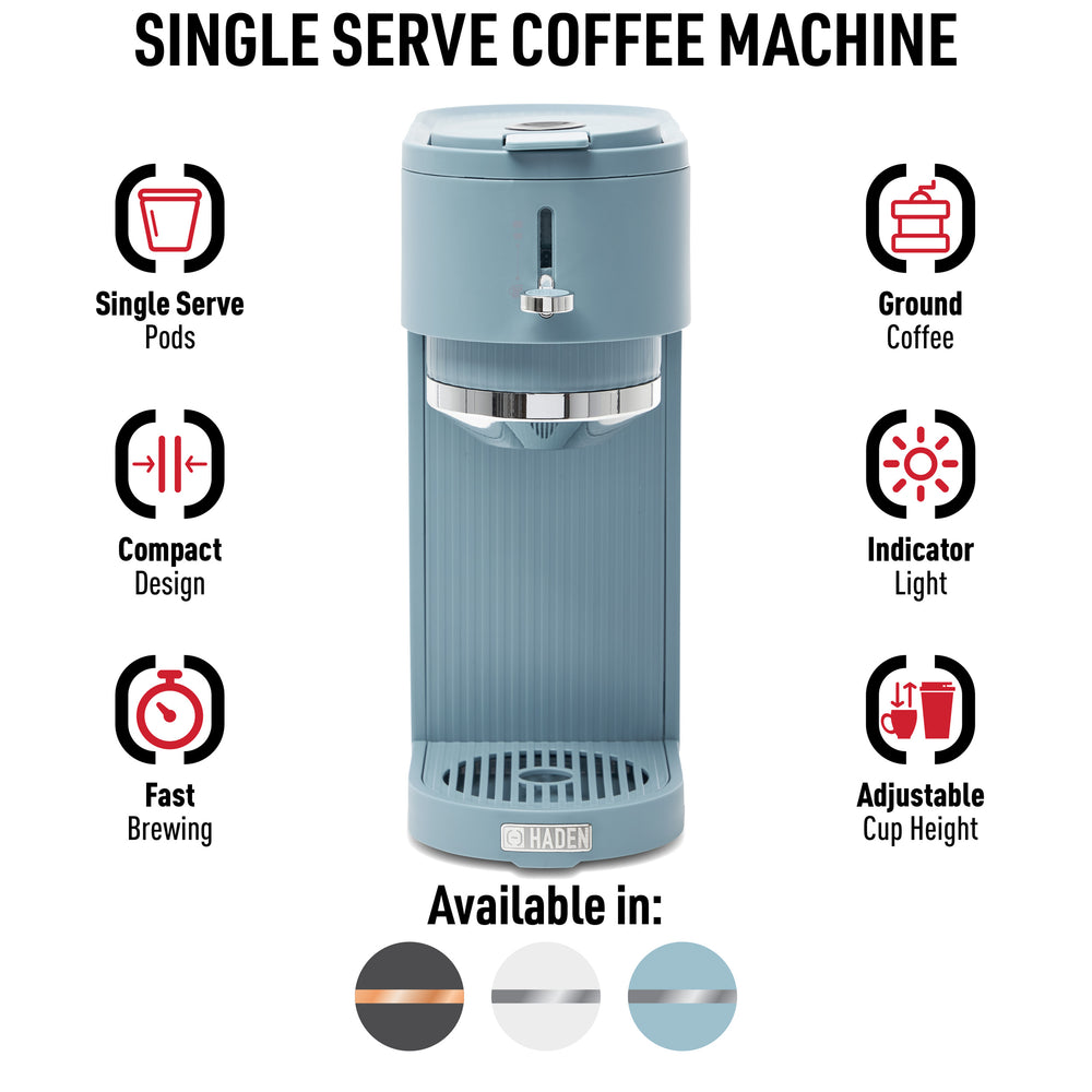 HADEN Single Serve Coffee Machine Black and Copper – Hadenusa