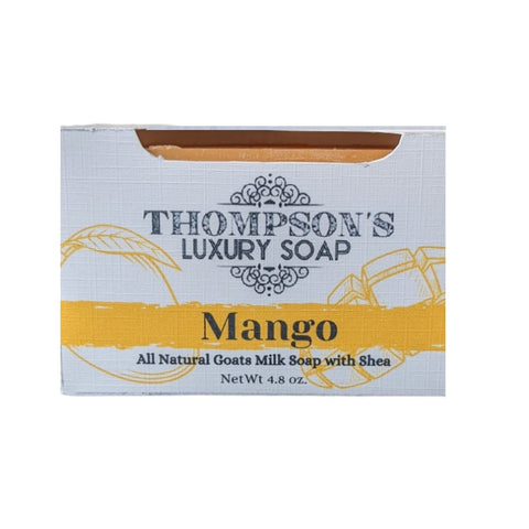 Mango Goat's Milk Soap, with Shea and Cocoa Butter - Thompson's Luxury Soap
