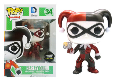 FUNKO POP! DC HEROES ROLLER DERBY HARLEY QUINN #66 (NEW 52) (RED  PRE-RELEASE STI