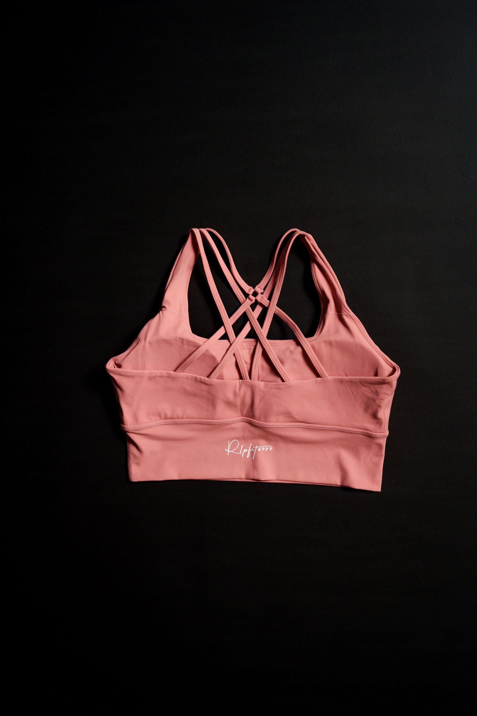 Twist Front Ribbed Sleeveless Low-Impact Sports Bra in Nude Pink - Retro,  Indie and Unique Fashion