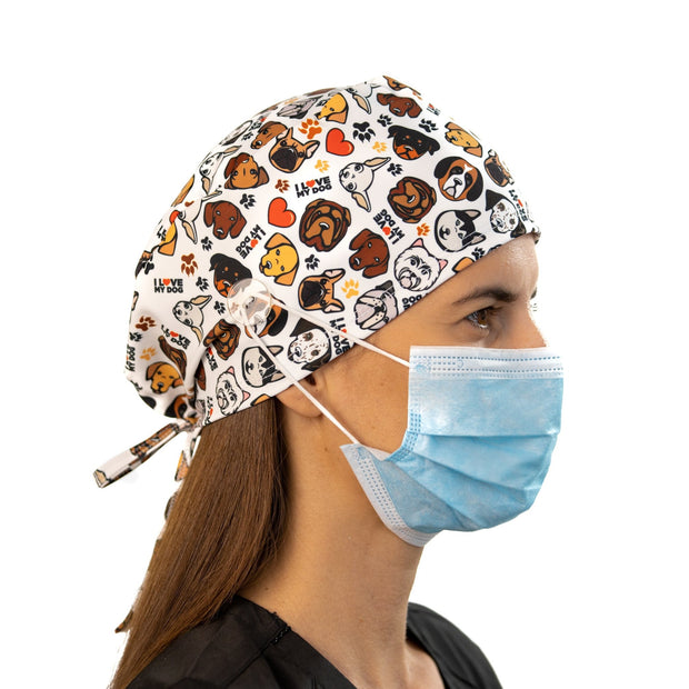 dog scrub cap