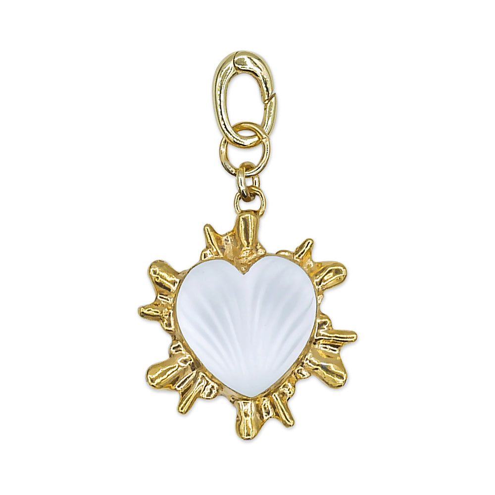 Sacred Heart Enamel Keychain