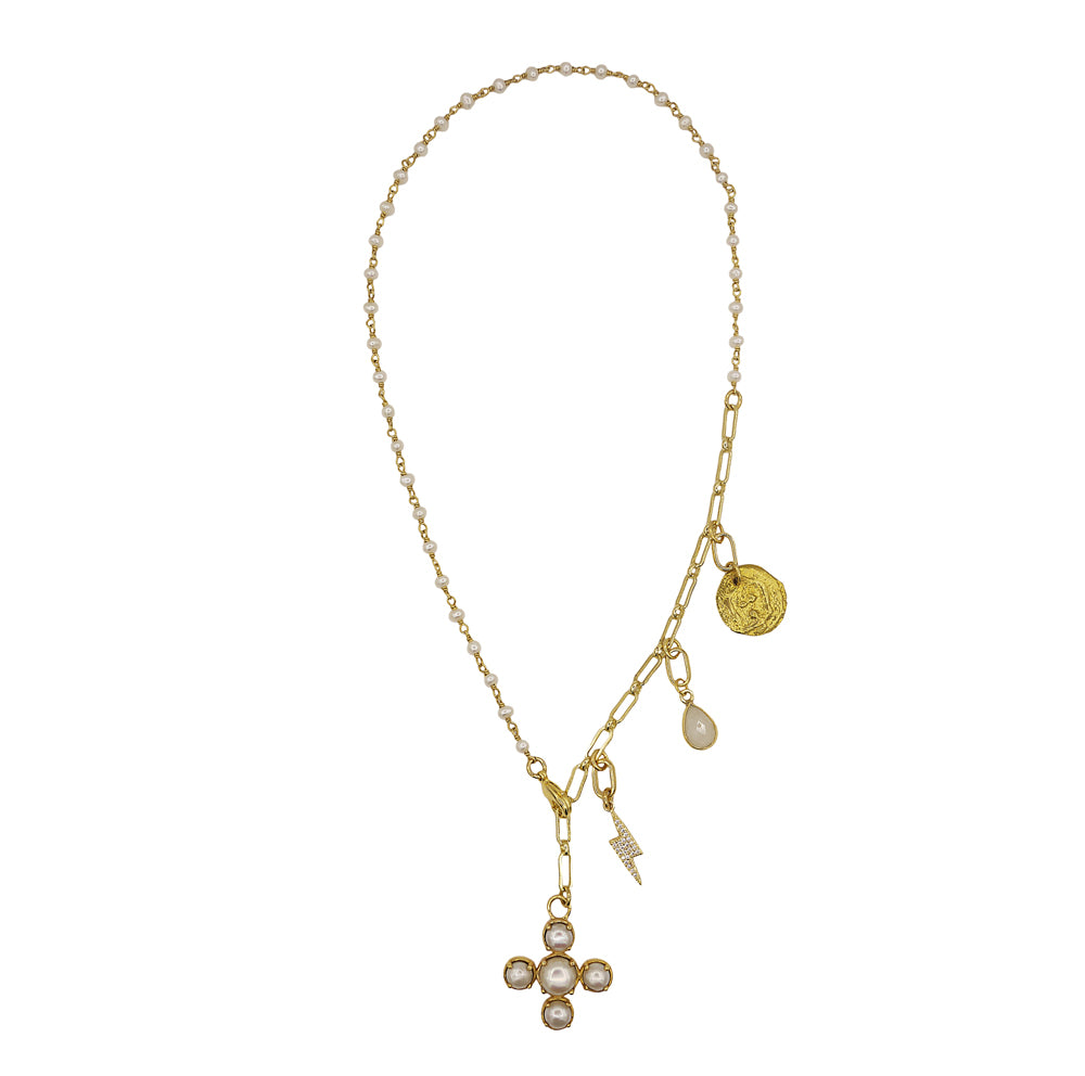 Louis Vuitton Blooming Supple Necklace Brass in Brass with Brass - US