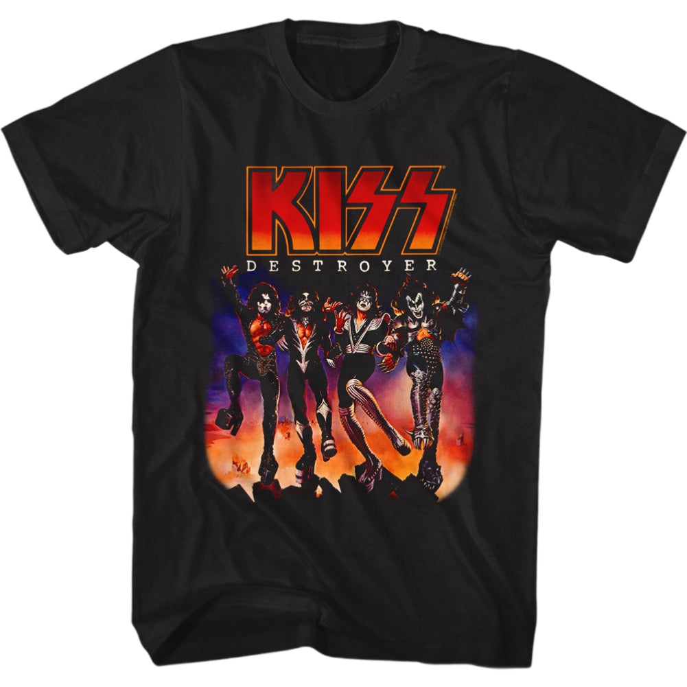 KISS - Destroyer - Black Adult S/S T-shirt